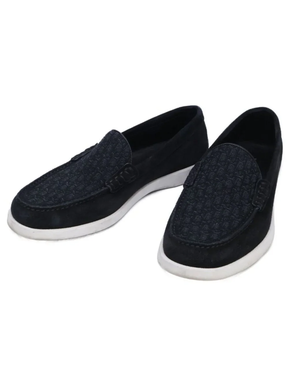 Dior Granville Suede Oblique Jacquard Loafers